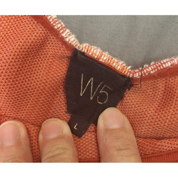 W5 Shirt Womens Large Pink Multicolored Vertical Stripes Casual Dressy - Picture 2 of 9